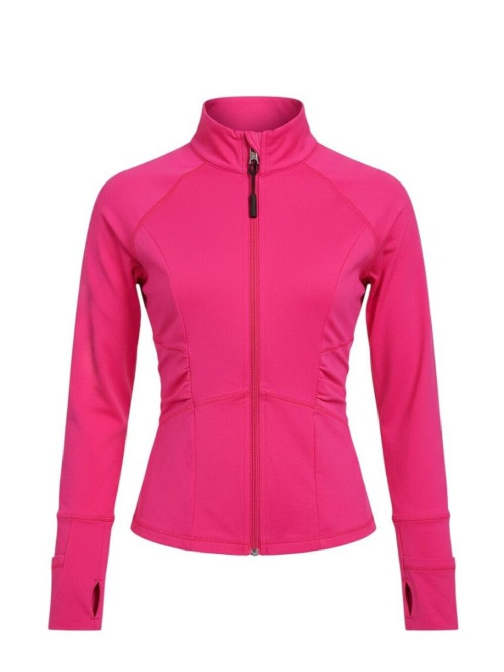Calvin Klein Performance Womens Pink Full-Zip Jacket With Thumbholes Size S